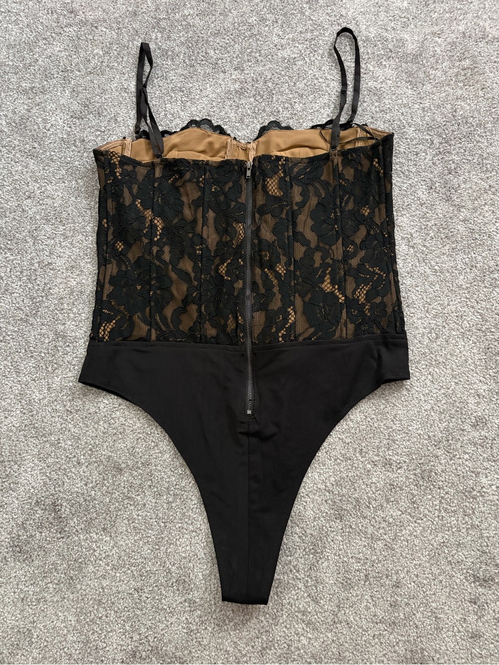 Vici Black Lace Bodysuit Tank Top - Picture 3 of 4